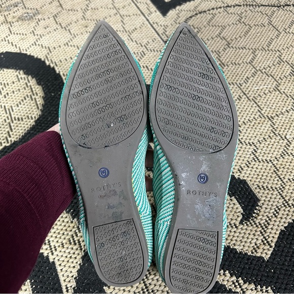 Turquoise Rothy’s Point 8.5 - Picture 3 of 4